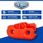 Tie Boss - 3 8 Inch Heavy Duty Self-locking Tie Down System  300lbs  Orange   15