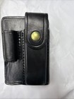 Triple K 949 Maglite Minimag Light   Knife Holder Black Plain Leather Usa New