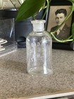 Antique Embossed Acid Acetic C2h3o2 Glass Apothecary Bottle No Stopper
