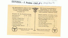 Germany Ostland Estonia - 5 Punkt  1943 44 Wwii