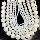 Natural White Moonstone Round Bead 15  Strand 4mm 6mm 8mm 10mm 12  Wholesale