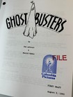 Ghostbusters Screenplay 1984 Dan Aykroyd Movie Script Rare First Draft
