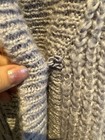 Scanlan Theodore Pale Mauve Purple Mohair Chunky Knit Cardigan One Size L  Xl