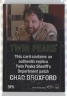 2019 Twin Peaks Archives Sheriff s Department Chad Broxford  sp6 Patch 10a3