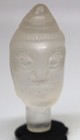Ancient Beautiful  Crystal Rocked Head Carved