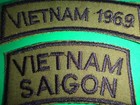 2 Subdued Arcs Patches  Vietnam 1969 And Vietnam Saigon From Vietnam War Era