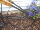 Antique vtg Wheel Garden Hand Push Cultivator Tiller Weed Plow Vegetable Estate