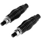 2 Led Spiral Whip Light Spring Base Mount Quick Release Antenna Kit Atv Utv Rzr