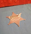 Coca Cola Star-shaped Pinback Costume Sheriff  s Badge  aluminum 
