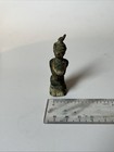 Ancient Artifact Thai Burmese Ava Buddha 15th C  24k Gilt Gold Bronze Figurine 