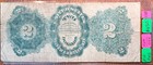 1891 United States Large Size Silver Certificate  2 Fr  246  red Seal Faded 