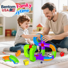 Electric Train Set For Kids  69pcs Build 3d Diy Track Building Kits With Train A