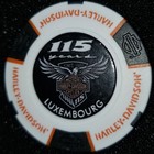 115th Anniversary Harley Poker Chip golf Marker  white black  Hd Luxembourg