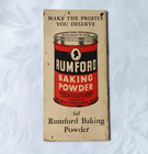 1910 Rumford Baking Powder Advertising Memo Booklet Advertising Binp1r