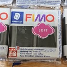 Fimo Soft Polymer Clay Black 2oz -6 Pack 8020-9
