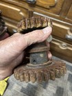 Antique Cast Iron Gear 5  Vintage Sprocket Steampunk Industrial Farm Cog Wheel