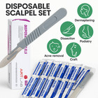 10 Pk Disposable Scalpels  22-single Use - Dissecting  Surgical  Dermaplaning