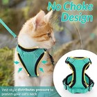 Pet Cat Harness Vest Walking Lead Leash For Cat Puppy Dogs Collar Adjustable