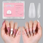 Coffin Nail Tips 240pcs Matte Gel Full Cover Fake Nails 10 Sizes No File Diy