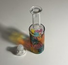 Hand Painted Leaning Stained Glass Bottle Rucni Rad Made In Dubrovnik Croatia