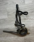 Black Leather Lunging Cavesson - Full Size