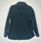 Vtg Pooh Disney Corduroy Shirt Womens Small Green Ribbed Button Up Oversized 90s