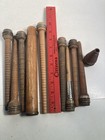 Bobbins Spools Wood Industrial Style 3 -10  Spindles Vtg Wooden Quills Lot-10 