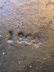 Antique Early 1880s   Cast Iron Double Urn Match Safe Holder Wall Pocket Striker