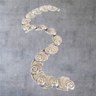 Vtg Taxco Mexico Silver Swirl Collar Necklace Art Deco 1940s Rare 64g