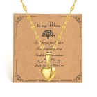 Romantic Heart Pendant Necklace Stainless Steel Chain Women Choker Jewelry Gift