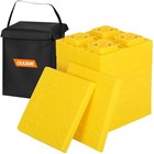 Rv Leveling Blocks  Stackable Jack Blocks  Interlocking 12 Pack Yellow