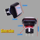 Arcade Led Button Push Illuminated Microswitch Square Dome Rectangle Video Game