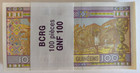 Guinea 100 Francs 2015 P A47 Bundle 100 Pcs  Unc