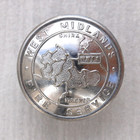 A 24mm Chrome West Midlands Fire Service Tunic Button - Maker Gaunt London