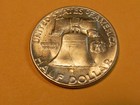 1956 Franklin Half Dollar Uncirculated Silver 50c Coin From A Roll Bb316