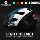 Rockbros Cycling Helmet Mtb Road Bike Helmet 57-62cm W led Light Helmet 