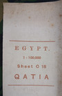 Ww1 1916 British War Office Map Of Egypt Entitled  qatia   battle Of Katia 1916 