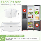 Refrigerator Wpw10710203 Door Shelf  2 Pack  Compatible For Whirl-pool ken-more