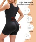 Fajas Colombiana Shapewear For Women Tummy Control Post Surgery Full Body Shaper
