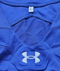 Under Armour Big Win Blank Blue Football Jersey Men s Size Large Nwt