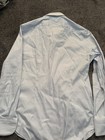 Suitsupply Button Up Shirt 42-16 5 Extra Slim Blue Stretch Cotton Long Sleeve