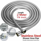 Shower Head Hose Handheld Extra Long Stainless Steel Bathroom Flexible Tube
