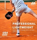 Pickleball Paddles 4 Pack - Usapa Light Graphite Premium Rackets Fiber Face   