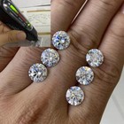 Moissanite Real Gem Stone W  Gra Certificate 3-10mm 0 1-6ct Vvs1 D Round Loose