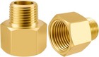 2-pack Brass Pipe Fitting 3 8 Npt Thread Male To 1 2 Npt Thread Female Reduce   