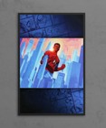 Spider-man City Skyline Marvel Comics Poster Print 11x17