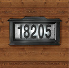 Solar Address Sign Lighted House Number Address Plaque Outdoor Led Light Sign