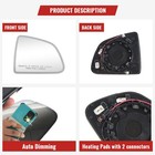 Right Passenger Heated Mirror Glass Anti-glare For 2019-2023 Tesla Model Y