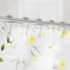 Amazer Shower Curtain Hooks     Rust-proof Stainless Steel  Set Of 12