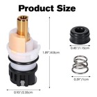 Rp25513 Faucet Cartridge Fits Delta Two Handle Faucet Replacement Brass